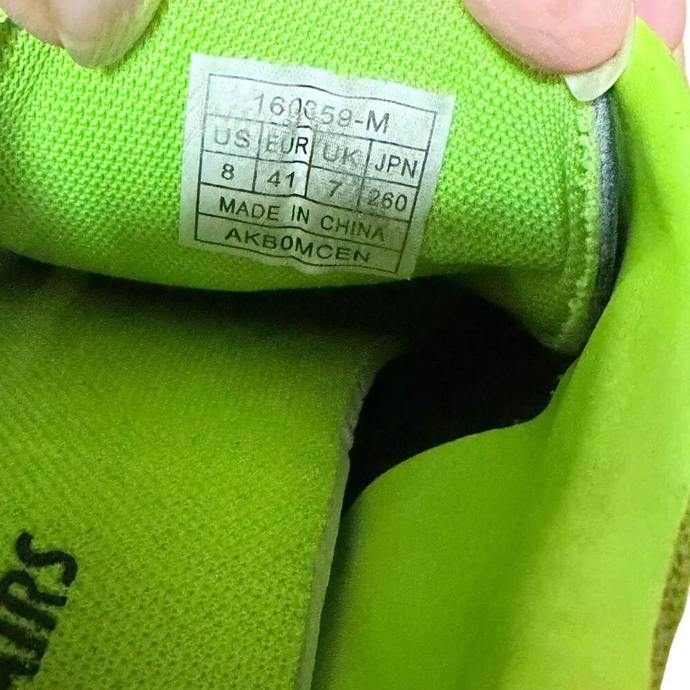 Dream Pairs Black Neon Green Men Shoes Size 8 Cleats